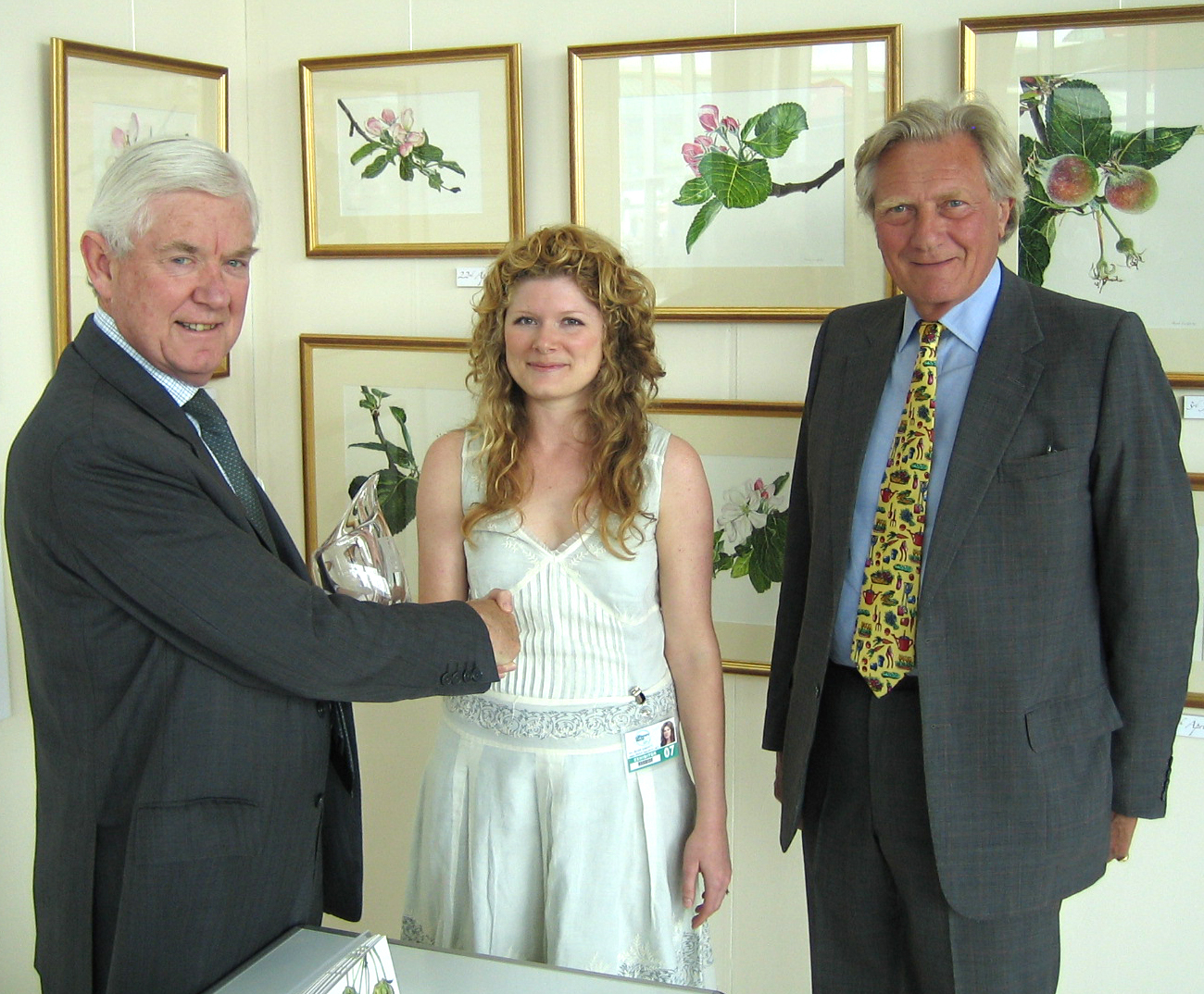 Anna being awarded the RHS Gold Medal
